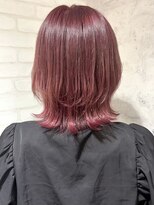 アフィナー(Afinar)&nbsp;【横浜/横浜駅】カシスレッド/外はねボブ