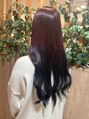 美粧 ほそや お花茶屋本店 グラデーションカラー/狐カラー/赤髪/ワインレッド