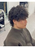マッシュウルフ波巻きスパイラルパーマ