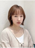 ミニウルフレイヤーカット顔周り前髪韓国ショートボブ/立川
