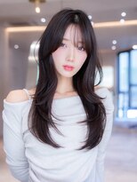 ハバナ 新宿(HAVANA)&nbsp;韓国風レイヤーカットブリーチなし透明感カラー髪質改善カラー