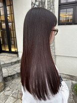 ノヴェル 旭ヶ丘店(NOVEL)&nbsp;美髪ストレートピンクブラウン20代30代40代50代60代