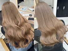 くすみもツヤも思いのまま。ブリーチありダブルカラーで叶える理想のトーン♪