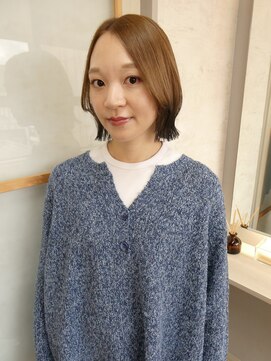 ルーツカラー×ボブ