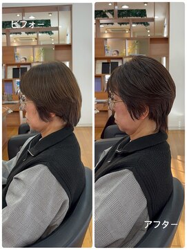 クララ ジャパン みらい平店(CLALA JAPAN) 襟足長め長めショートヘア