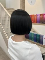 シアアルン 新小岩店(SHEER alun)&nbsp;切りっぱなしボブ×ブルージュ