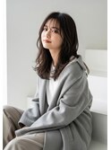ミディアムレイヤー20代30代前髪なし前髪あり越谷