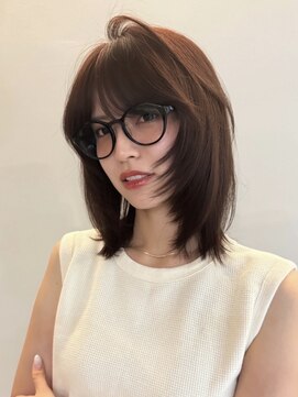 Nalu pu loa PONTE　【ナルー プロア ポンテ】【4/1 NEW OPEN（予定）】 ミディアムレイヤー/バタフライレイヤーカット/チョコブラウン