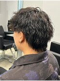メンズパーマ/ツイストスパイラル/サーフカール/men's/眉毛