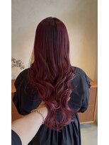 トキ(tokii)&nbsp;ピンクレッドカラー　ブリーチカラー　イルミナカラー
