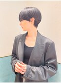ハンサムショート/丸みショートボブ/20代30代40代50代/顔周り