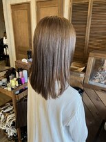 ヘアードレスビュー(hair dress V.I.E.W) セミロング×明るめマロンカラー