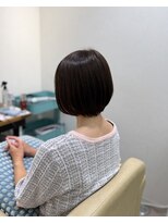 コトナ ヘアアンドリラックス 草加店(kotona Hair & relax)&nbsp;ショートボブ×ツヤ感ラベンダーカラー
