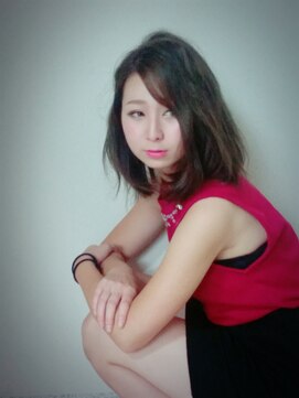 トモズヘアデザイン(Tomo's Hair Design) 【tomos】セクシーロブ ターコイズアッシュ 担当naoya@