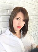 ストレート 前下がり ボブ/SWEET/上村知美