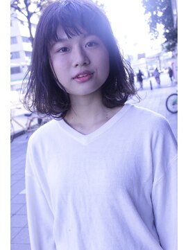 アグランテトラ 野田阪神店(a Gland tetra) フラッフィーボブ×眉上バング新・大人ミディ