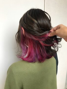 オーティティ(O-TETE) O-tete インナーカラータイプピンクパープル