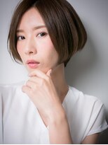 カバーヘア ブリス 上尾西口店(COVER HAIR bliss) *bliss上尾*センターパートで小顔♪丸みショートx
