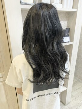 キャアリー(Caary) 福山市美容室Caary くすみブルー ダークグレージュ