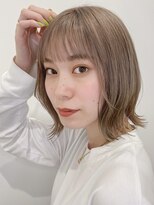 ユーフォリア 新宿店(Euphoria)&nbsp;ぷつっとボブ&ミルクティーベージュカラー20代30代
