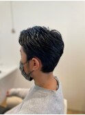 メンズショートスタイル/アッシュブラック/30代40代50代