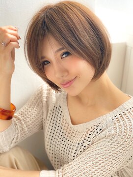 アグ ヘアー カフネ 海南nobinos前店(Agu hair cafune) 《Agu hair》王道☆大人かわいい小顔ショートボブ