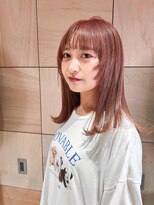 在り家&nbsp;《在り家》顔まわりウルフカット×ピンクラベンダー