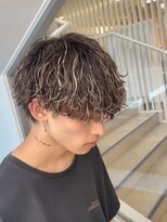 ゼストプール(ZEST POOL)&nbsp;波巻きパーマ×ハイライト