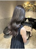 ダブルカラーコントラストハイライト透明感カラーグレージュ韓国