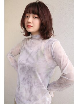 ブゾン(buZon) 【buZon ブゾン】くびれボブ×ピンクブラウン