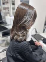 ランテルディ 渋谷(LANTERDIT)&nbsp;艶カラー　顔周りレイヤーカット　ナチュラルブラウンカラー