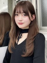 エヌアイ オモテサンドウ(ni omotesando)&nbsp;韓国レイヤーカット明るめブラウン/似合わせ顔まわり♪　上野