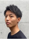 無造作パーマスパイキーショートツイストスパイラルパーマ