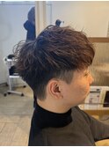 韓国マッシュパーマソフトスパイラル刈り上げフェザーパーマ