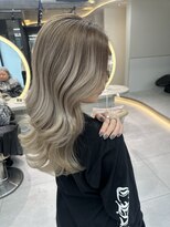 ロンドメリア 天神大名店(Lond Melia)&nbsp;★ミディアムヘア暗めカラーグランマッシュデザインカラー艶髪★