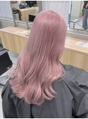 イメチェン/ホワイトブロンド/外ハネボブ/ワイドバング/渋谷