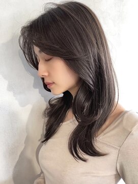 オリンテ バイ レシッド 表参道(orente by rcid) 韓国似合わせカットホワイトグレージュ美髪ミルクティーベージュ