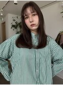 #セミロング#ナチュラルストレート
