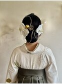 金箔×胡蝶蘭×水引きアレンジ