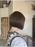 ミニボブ/アッシュベージュ/透明感カラー