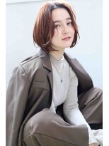 エフェクト 横浜(effect)&nbsp;20代30代40代大人可愛いひし形ふんわりレイヤーボブ×前髪なし