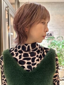 ウエストリー(WESTORY) ショートレイヤー#ショートウルフ#ピンク#40代#50代#白髪ぼかし