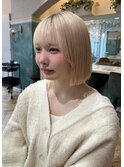 ◆くびれヘア/アプリコットオレンジ/韓国/ボブ/レイヤー/前髪8