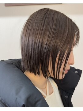 【´elua】切りっぱなし風のイングラデーションボブ×髪質改善