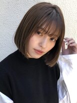 リヤン 表参道(lyann)&nbsp;愛されくびれヘアエアリーカール薄めバングセミディうる艶髪