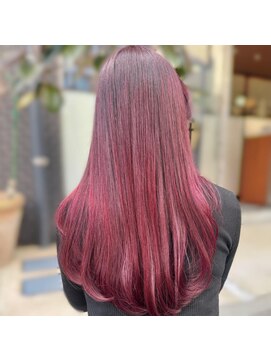 ソレイユ(Soleil) ボルドー/ブリーチなしピンク/ワンカラー/暖色カラー