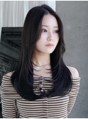 レイヤーカット透明感似合わせカットロングレイヤー前髪カット