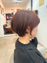 ウミカジ(海風) オレンジカラーのミニボブショート