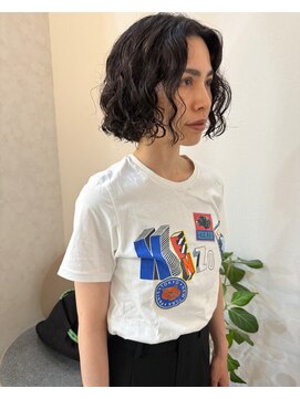 エフ ヘアーアンドリラクゼーション(F. hair & relaxation) 朝ラク/ボブ×パーマスタイルニュアンスパーマ