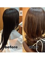 モンド ヘアクリエーション 新栄店(monde hair creation)&nbsp;【monde】before × after × 髪質改善